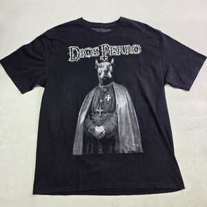 Dios Perro "In Dog We Trust" Death Crust Metal Band T-Shirt Men's Sz M EUC Rare!